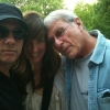 Photo op break from writing with Rafe and Hadley